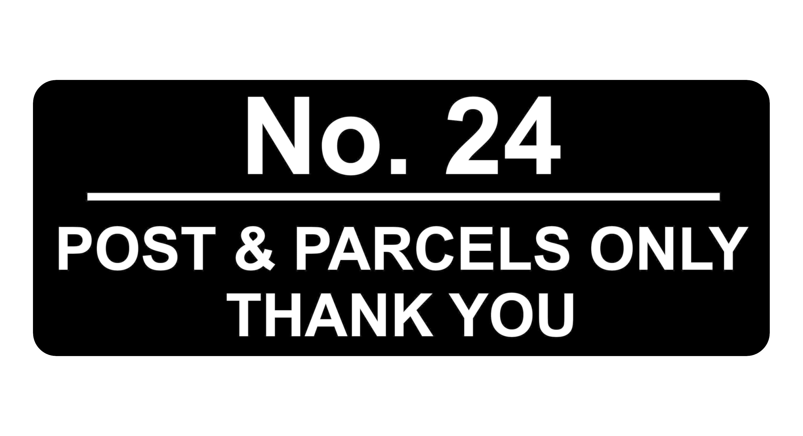 779 Custom Personalised POST & PARCELS Metal Plaque Sign For Door House Gate Letters