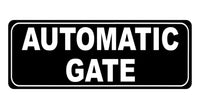 742 AUTOMATIC GATE Safety Metal Aluminium Plaque Sign For House Office Garden