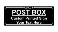 071 Custom Personalised Post Box Metal Aluminium Plaque Sign for Door House Gate Letters Parcels