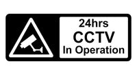 747 24hrs CCTV In Operation Safety Metal Aluminium Plaque Sign Wall House Office Pub Shop