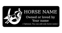 758 Custom Personalised Horse Name Pony Metal Aluminium Sign Stable Door Plaque