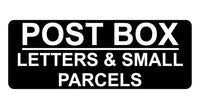 833 POST BOX LETTERS & SMALL PARCELS Metal Aluminium Plaque Sign House Gate Door