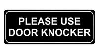 1157 PLEASE USE DOOR KNOCKER Metal Aluminium Plaque Sign House Office Shop