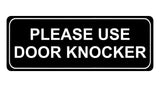 1157 PLEASE USE DOOR KNOCKER Metal Aluminium Plaque Sign House Office Shop