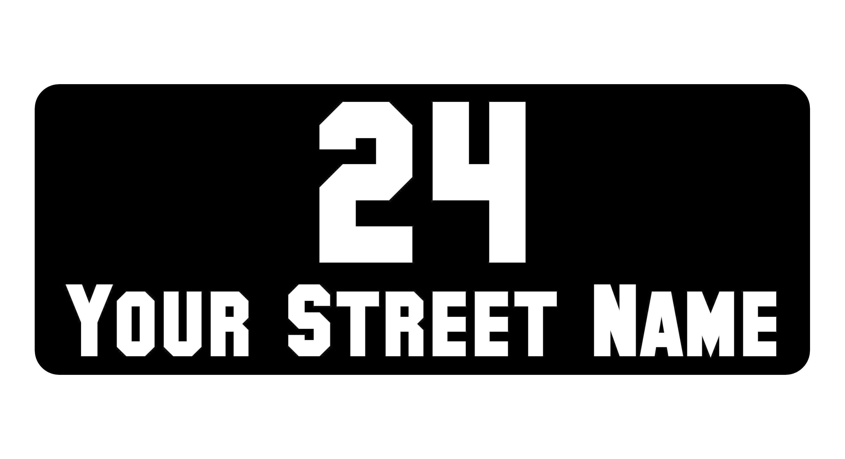 1064 Custom Personalised Address Metal Aluminium Sign Plaque Wall Gate House