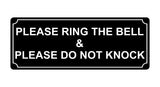 503 PLEASE RING BELL DO NOT KNOCK Metal Aluminium Plaque Sign Door House Office