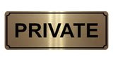 1391 PRIVATE Metal Aluminium Plaque Sign House Office Door Gate Bar Hotel Pub