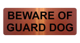 1322 BEWARE OF GUARD DOG Metal Aluminium Plaque Sign Gate Door House Garden