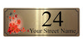 656 Custom Personalised Address Metal Aluminium Plaque Sign Door House Office 200x75mm