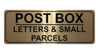 834 POST BOX LETTERS & SMALL PARCELS Metal Aluminium Plaque Sign House Gate Door