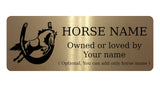 758 Custom Personalised Horse Name Pony Metal Aluminium Sign Stable Door Plaque