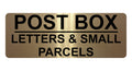 833 POST BOX LETTERS & SMALL PARCELS Metal Aluminium Plaque Sign House Gate Door