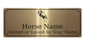593 Custom Personalised Horse Name Pony Metal Aluminium Sign Stable Door Plaque