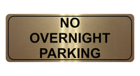 1267 NO OVERNIGHT PARKING Metal Aluminium Plaque Sign Gate Door House Office