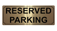 662 RESERVED PARKING Metal Aluminium Door Wall Sign Plaque For House Office Car