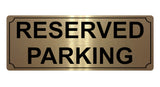 662 RESERVED PARKING Metal Aluminium Door Wall Sign Plaque For House Office Car