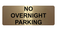 1266 NO OVERNIGHT PARKING Metal Aluminium Plaque Sign Gate Door House Office