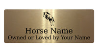 591 Custom Personalised Horse Name Pony Metal Aluminium Sign Stable Door Plaque