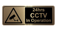 748 24hrs CCTV In Operation Safety Metal Aluminium Plaque Sign Wall House Office Pub Shop