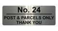 779 Custom Personalised POST & PARCELS Metal Plaque Sign For Door House Gate Letters