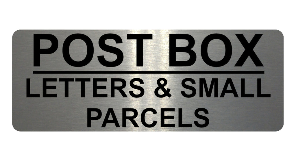 833 POST BOX LETTERS & SMALL PARCELS Metal Aluminium Plaque Sign House Gate Door