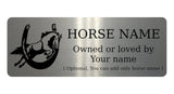 758 Custom Personalised Horse Name Pony Metal Aluminium Sign Stable Door Plaque