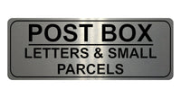 834 POST BOX LETTERS & SMALL PARCELS Metal Aluminium Plaque Sign House Gate Door