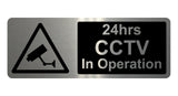 747 24hrs CCTV In Operation Safety Metal Aluminium Plaque Sign Wall House Office Pub Shop