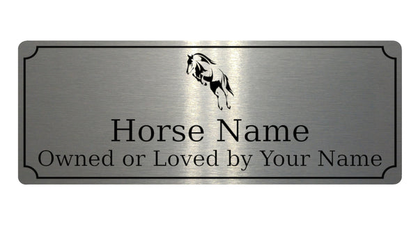 593 Custom Personalised Horse Name Pony Metal Aluminium Sign Stable Door Plaque