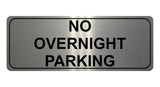 1267 NO OVERNIGHT PARKING Metal Aluminium Plaque Sign Gate Door House Office