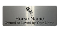 591 Custom Personalised Horse Name Pony Metal Aluminium Sign Stable Door Plaque