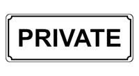 1391 PRIVATE Metal Aluminium Plaque Sign House Office Door Gate Bar Hotel Pub