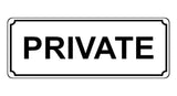 1391 PRIVATE Metal Aluminium Plaque Sign House Office Door Gate Bar Hotel Pub