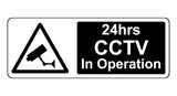 747 24hrs CCTV In Operation Safety Metal Aluminium Plaque Sign Wall House Office Pub Shop