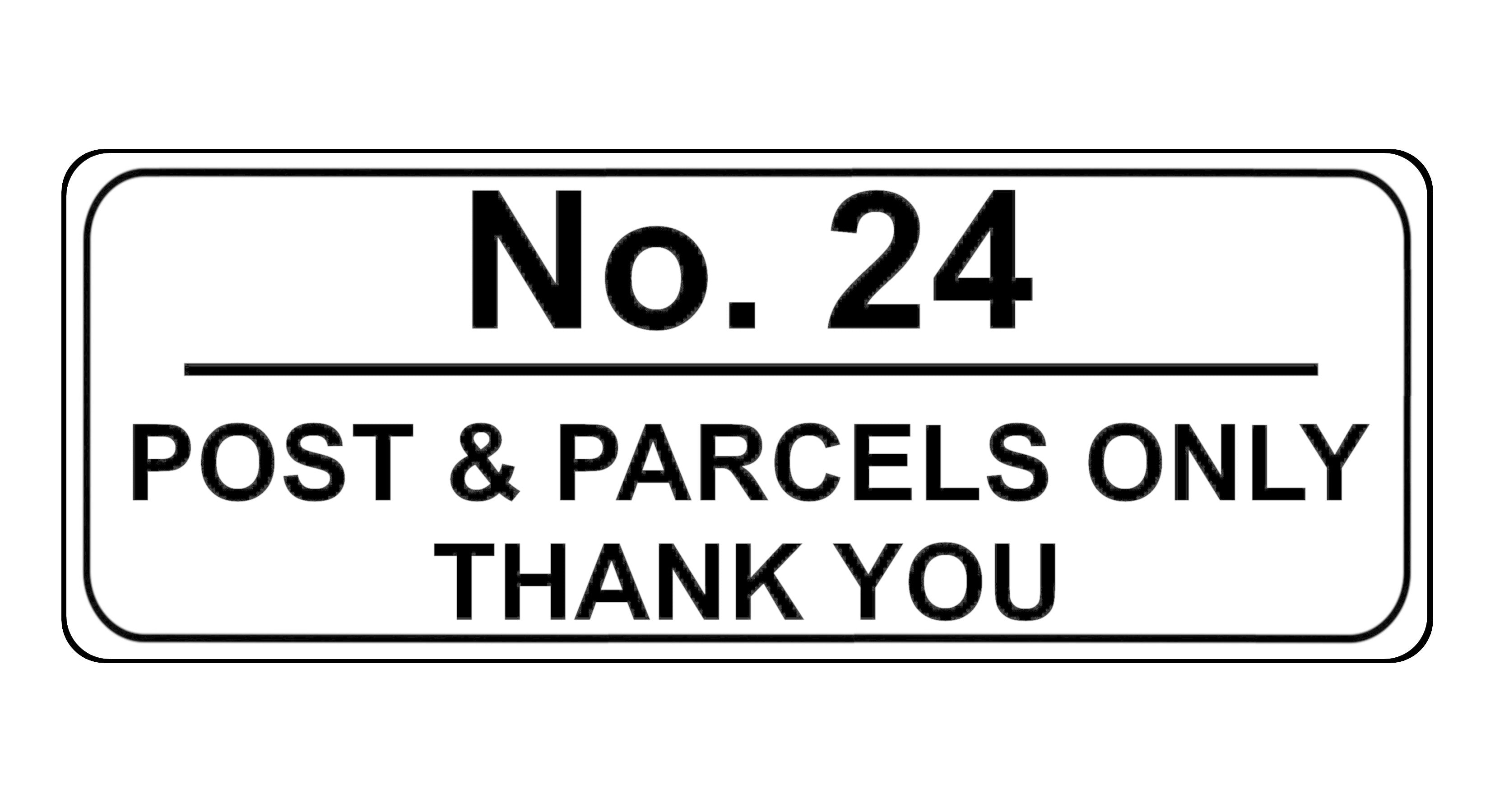 780 Custom Personalised POST & PARCELS Metal Plaque Sign For Door House Gate Letters