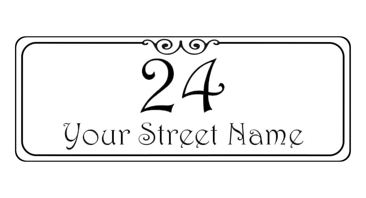 1092 Custom Personalised Address Metal Aluminium Sign Plaque Door Gate House Office