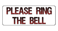 1128 PLEASE RING THE BELL Metal Aluminium Plaque Sign Door Gate House Office