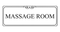 1281 MASSAGE ROOM Metal Aluminium Plaque Sign For House Door Wall Hotel