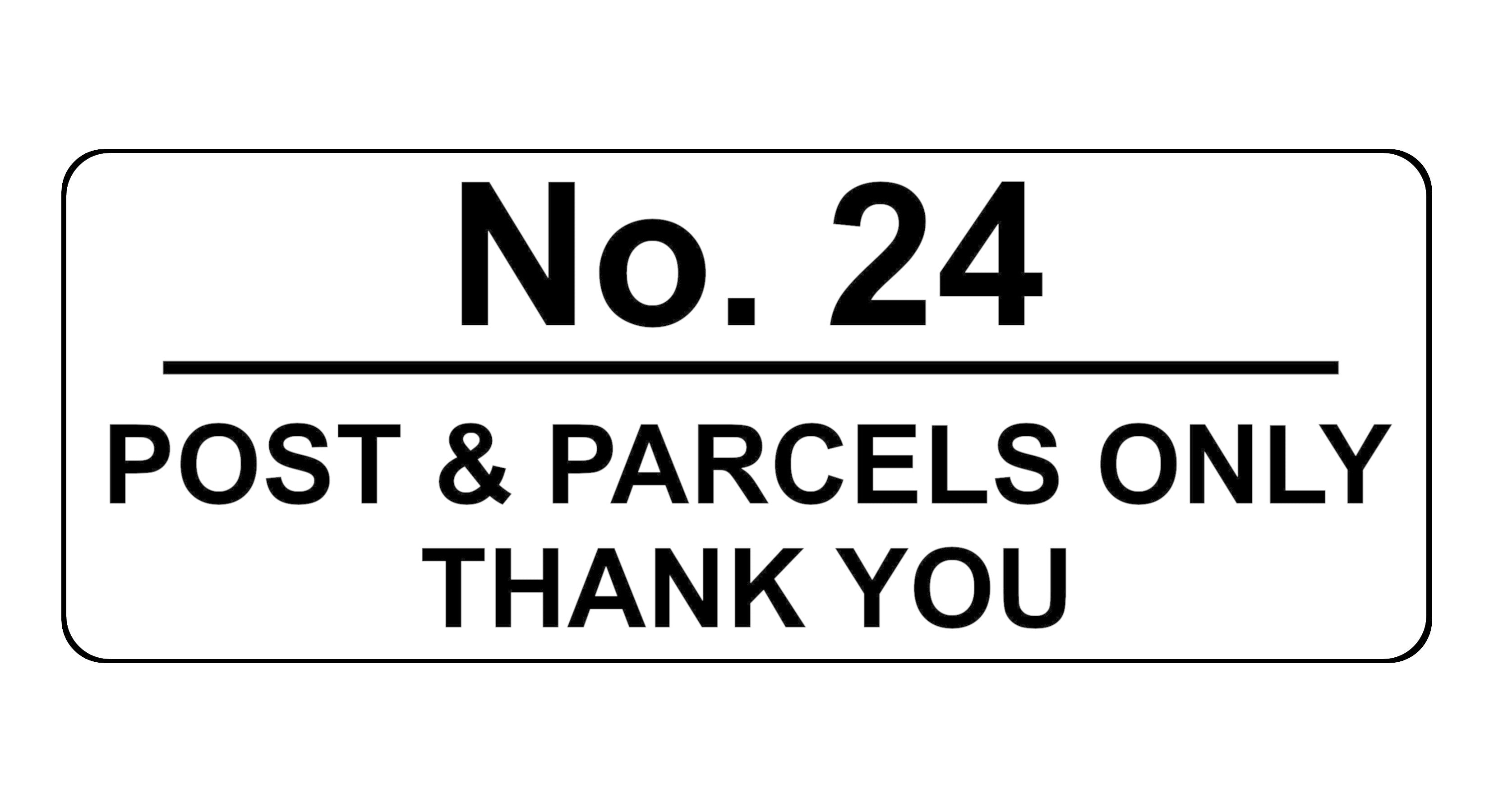 779 Custom Personalised POST & PARCELS Metal Plaque Sign For Door House Gate Letters
