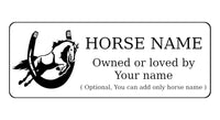 758 Custom Personalised Horse Name Pony Metal Aluminium Sign Stable Door Plaque