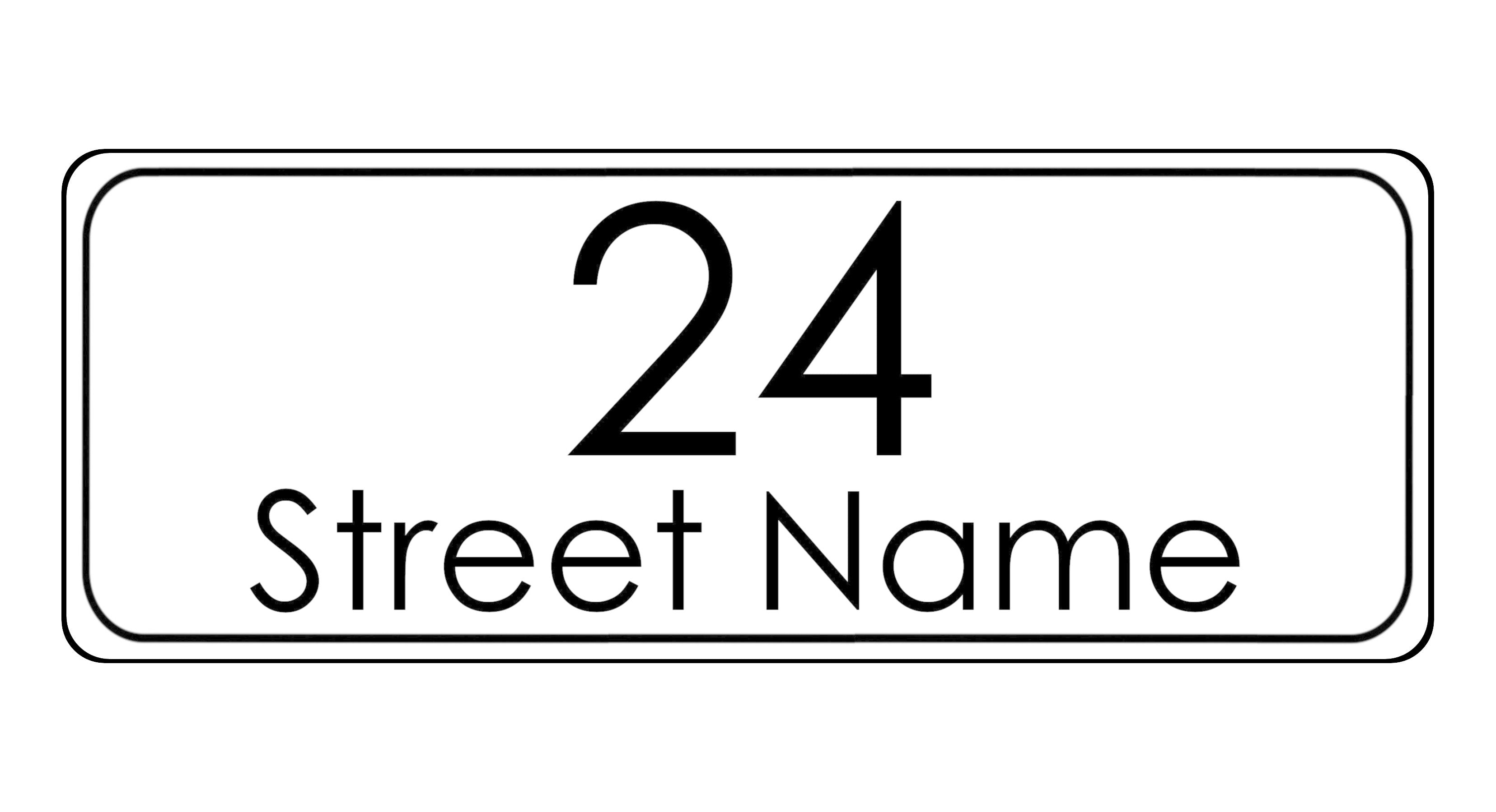 771 Custom Personalised Address Metal Aluminium Sign For Door Gate Wall Plaque