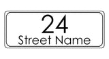 771 Custom Personalised Address Metal Aluminium Sign For Door Gate Wall Plaque