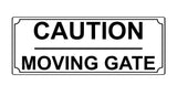 513 CAUTION MOVING GATE Metal Aluminium Door Sign Plaque For House Office Pub