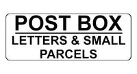 833 POST BOX LETTERS & SMALL PARCELS Metal Aluminium Plaque Sign House Gate Door