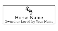 591 Custom Personalised Horse Name Pony Metal Aluminium Sign Stable Door Plaque