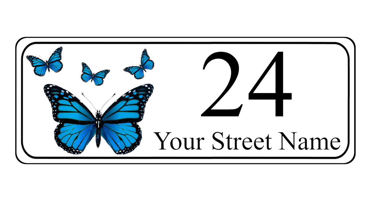 1113 Custom Personalised Address Metal Aluminium Sign Plaque Door House Office