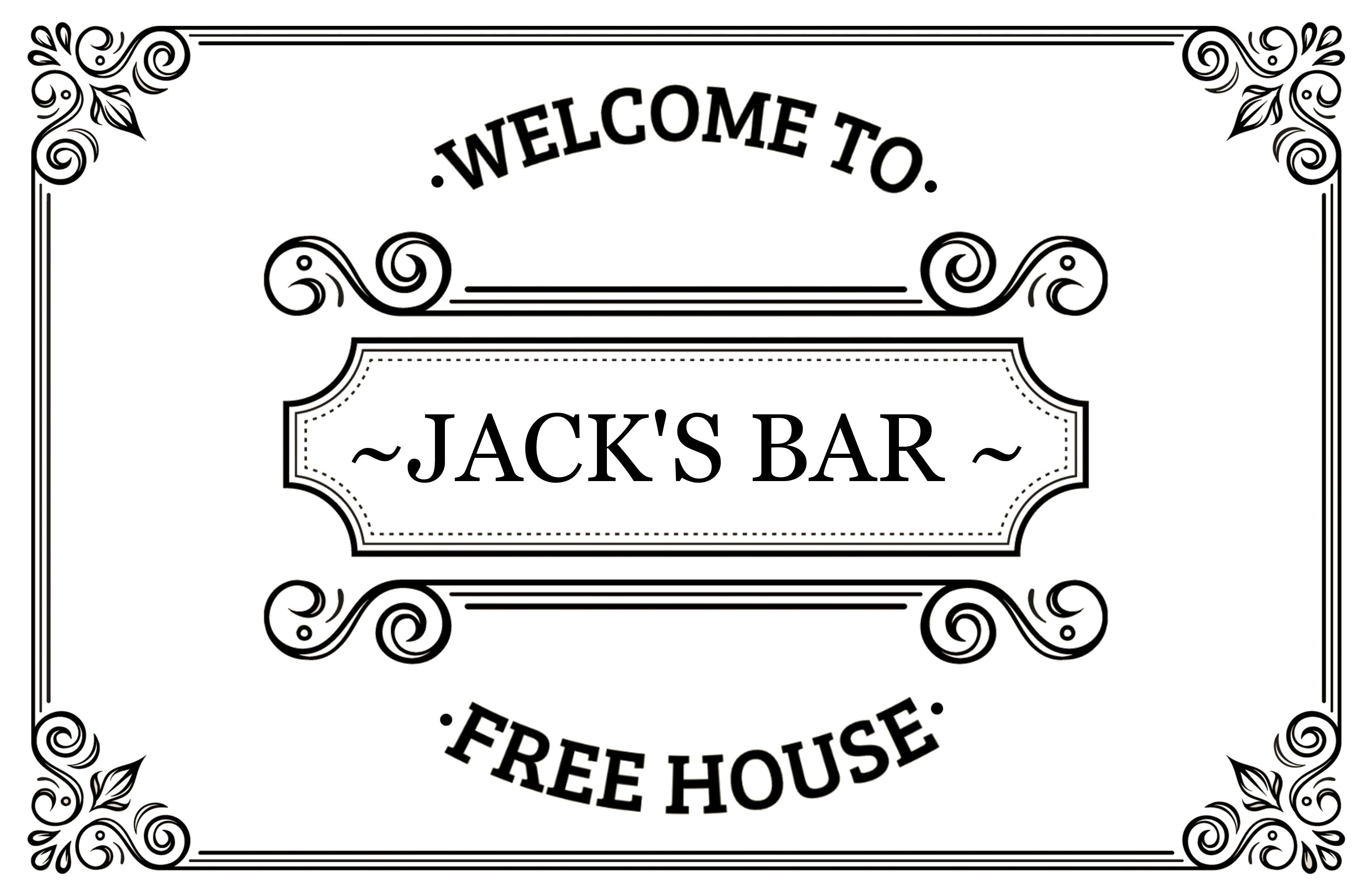 Custom Personalised WELCOME TO YOUR NAME BAR Metal Aluminium Sign Door Plaque Pub