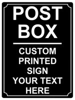 531 Custom Personalised POST BOX Metal Plaque Sign For Door House Gate Letters Parcels