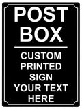 531 Custom Personalised POST BOX Metal Plaque Sign For Door House Gate Letters Parcels