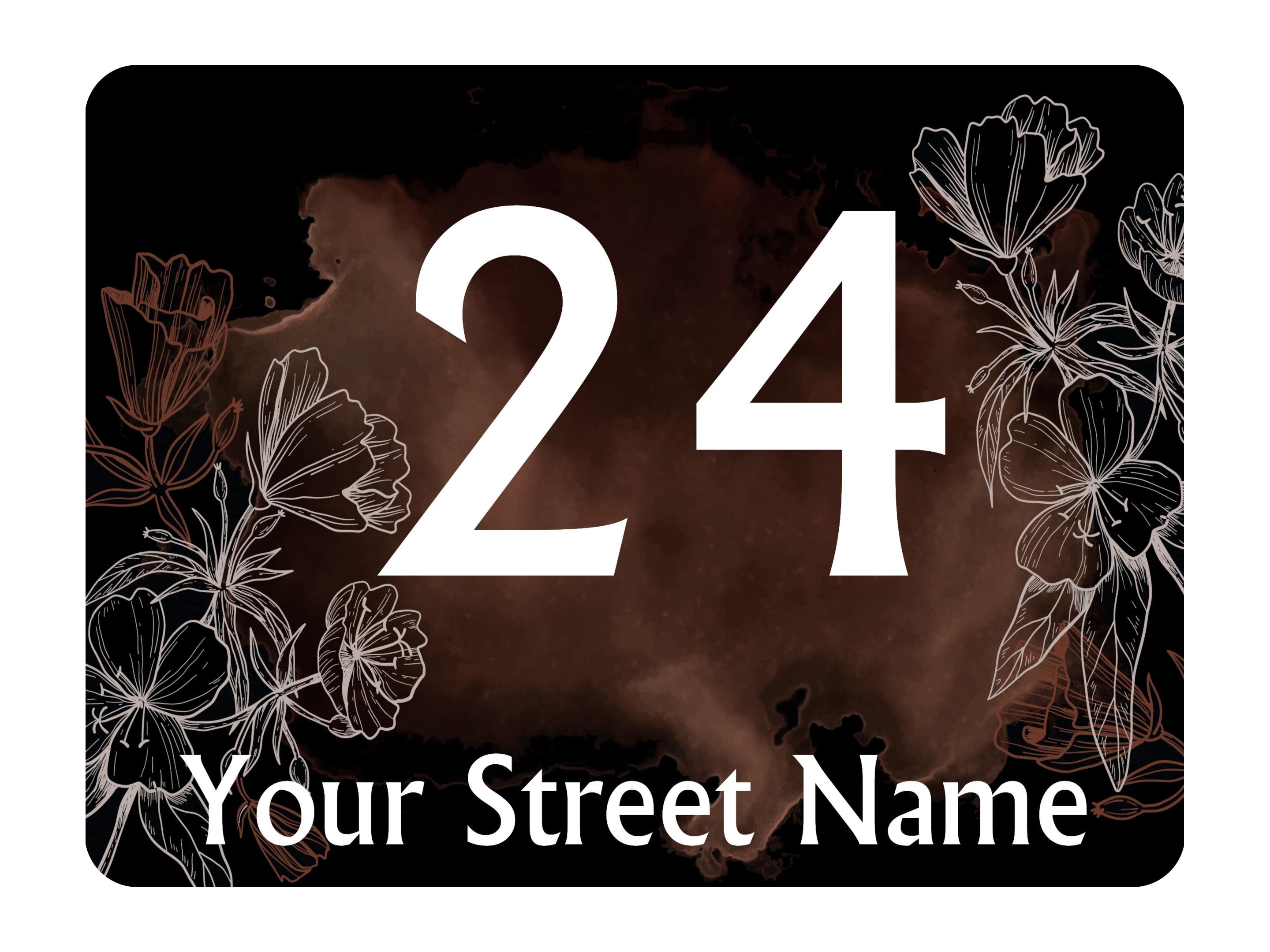 781 Custom Personalised Number & Address Metal Aluminium Sign Door Plaque House Office